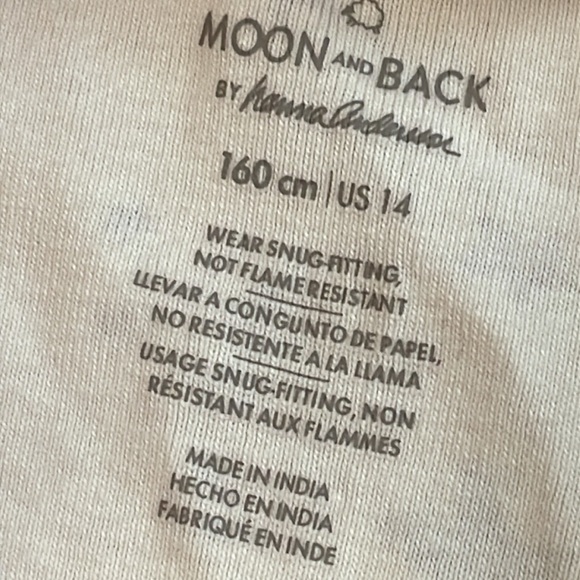 Moon and Back by Hanna Anderson PJ Set. Size 14 EUC . 100% Organic Cotton. - Picture 6 of 7